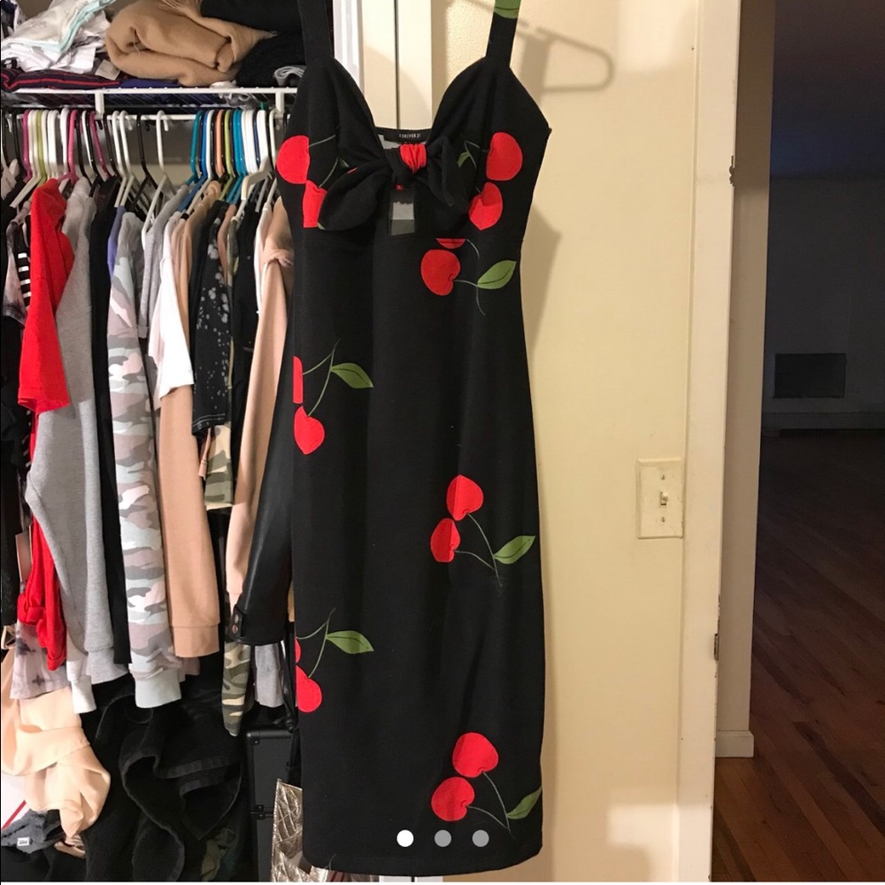 Forever 21 Cherry Midi Dress